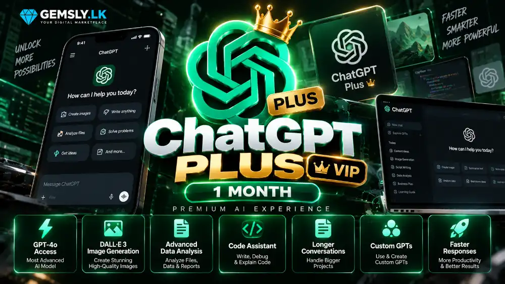 ChatGPT Plus GGPay 1 Month (24H warranty)