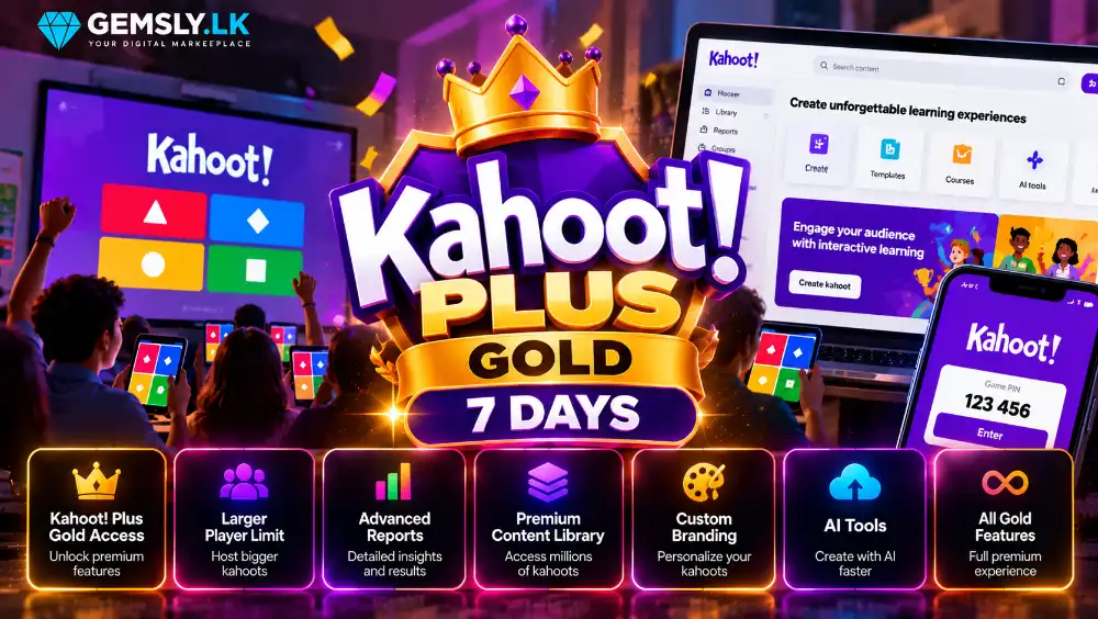 Kahoot Plus Gold 7 Days full warranty