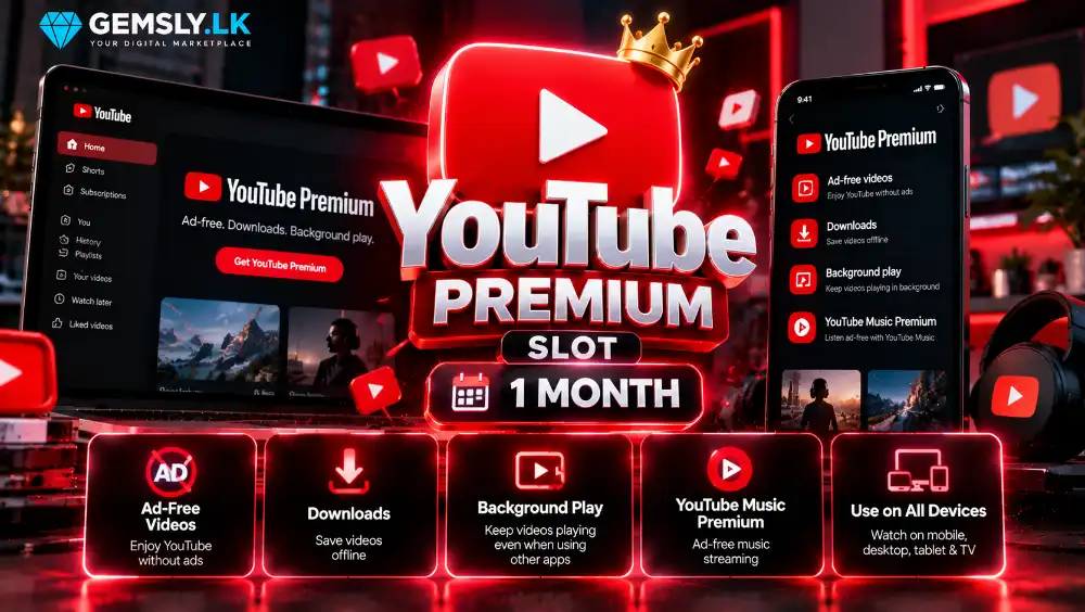 YouTube Premium Slot 1 Month (28D Warranty)