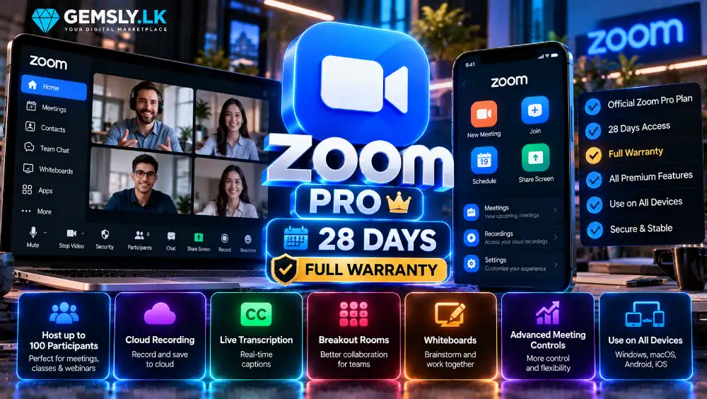Zoom Pro 28 Days full warranty