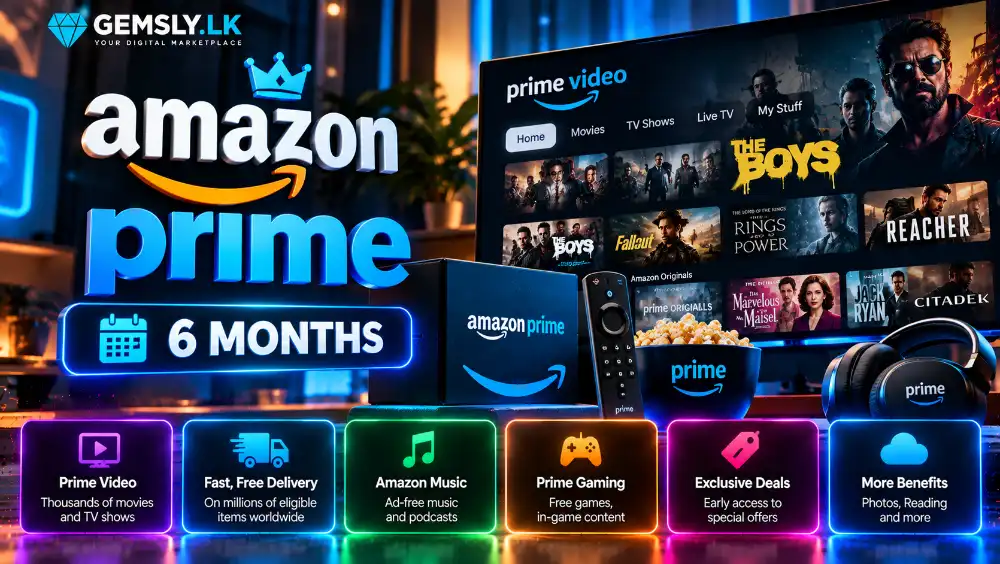 Amazon Prime 6 Months (24H Warranty)