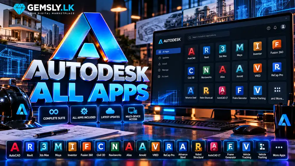 Autodesk All App: AutoCAD, 3ds Max... 3 Years (1 Month Warranty)