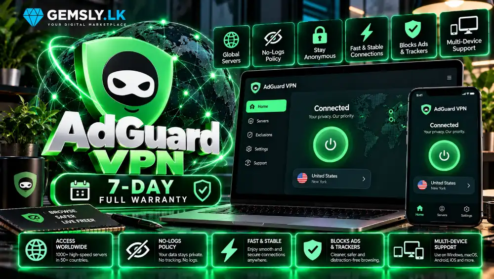 Adguard VPN 7-Day full warranty